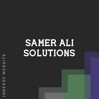 Samer Ali Solutions | Indexof