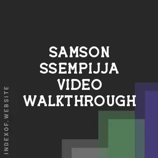 Samson Ssempijja Video Walkthrough | Indexof