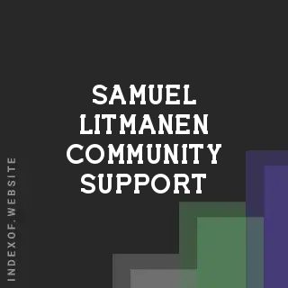 Samuel Litmanen Community Support | Indexof