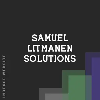 Samuel Litmanen Solutions | Indexof