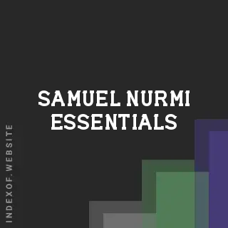 Samuel Nurmi Essentials | Indexof