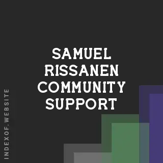 Samuel Rissanen Community Support | Indexof