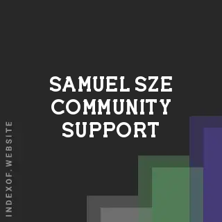 Samuel Sze Community Support | Indexof