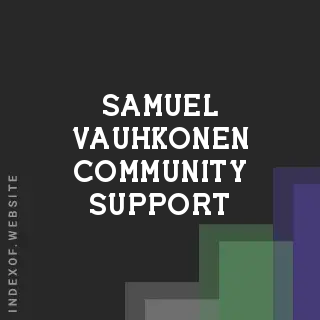 Samuel Vauhkonen Community Support | Indexof