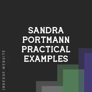 Sandra Portmann Practical Examples | Indexof
