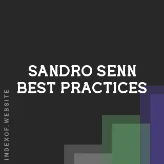 Sandro Senn Best Practices | Indexof