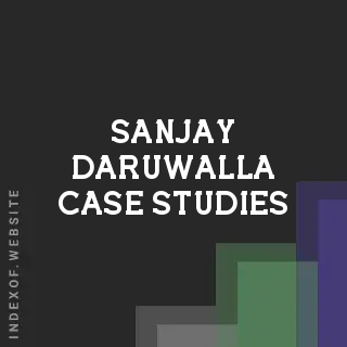 Sanjay Daruwalla Case Studies | Indexof