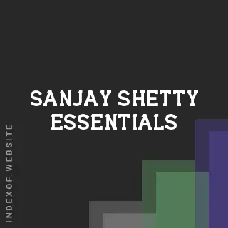 Sanjay Shetty Essentials | Indexof