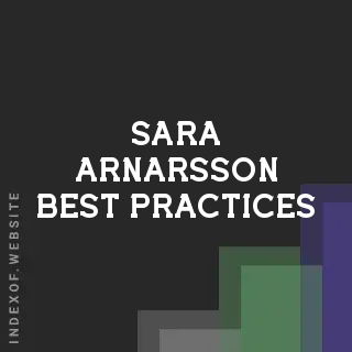 Sara Arnarsson Best Practices | Indexof
