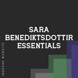 Sara Benediktsdottir Essentials | Indexof