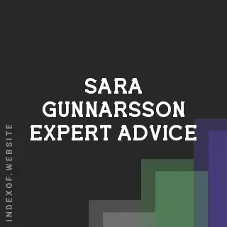 Sara Gunnarsson Expert Advice | Indexof
