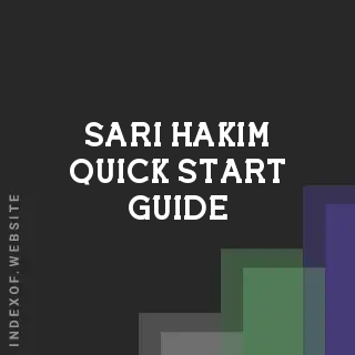 Sari Hakim Quick Start Guide | Indexof