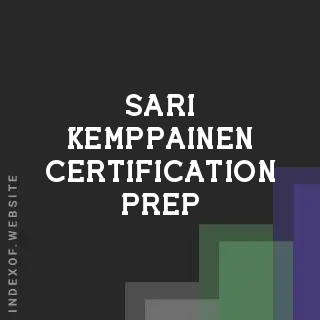Sari Kemppainen Certification Prep | Indexof