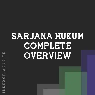 Sarjana Hukum Complete Overview | Indexof