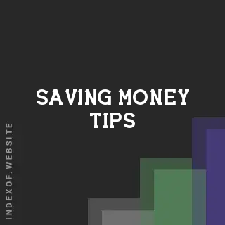 saving money tips | Indexof