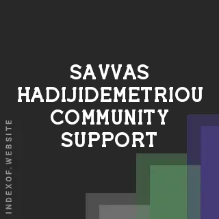 Savvas Hadijidemetriou Community Support | Indexof