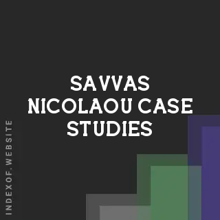 Savvas Nicolaou Case Studies | Indexof