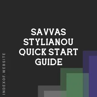 Savvas Stylianou Quick Start Guide | Indexof