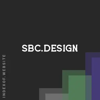 sbc.design by Zonne van de Heuvel site -  Indexof