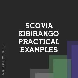 Scovia Kibirango Practical Examples | Indexof