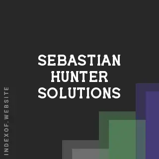 Sebastian Hunter Solutions | Indexof