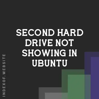 Fix: Second Hard Drive Not Showing in Ubuntu 24.04/26.04 Guide