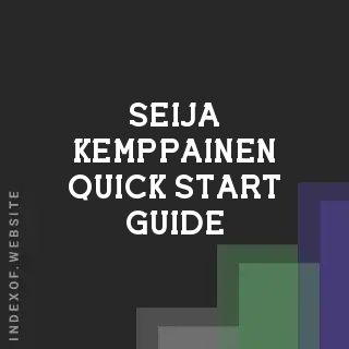 Seija Kemppainen Quick Start Guide | Indexof