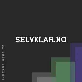 selvklar.no by Srishti Patel site -  Indexof