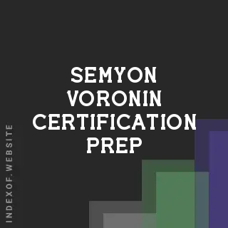 Semyon Voronin Certification Prep | Indexof