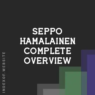 Seppo Hamalainen Complete Overview | Indexof