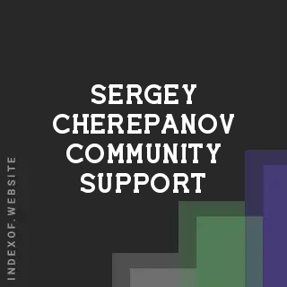 Sergey Cherepanov Community Support | Indexof