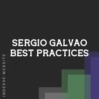 Sergio Galvao Best Practices | Indexof
