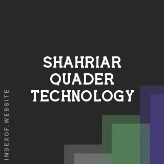 Shahriar Quader Technology | Indexof