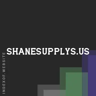 shanesupplys.us by Zoryana Mazur site -  Indexof