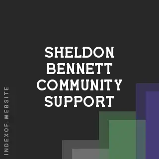 Sheldon Bennett Community Support | Indexof