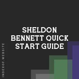 Sheldon Bennett Quick Start Guide | Indexof