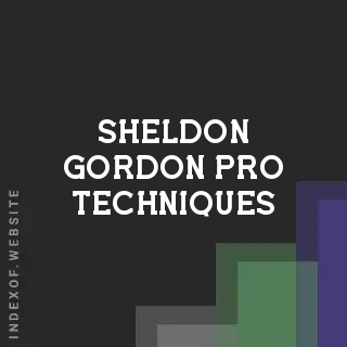 Sheldon Gordon Pro Techniques | Indexof