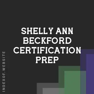 Shelly-Ann Beckford Certification Prep | Indexof