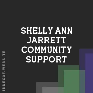 Shelly-Ann Jarrett Community Support | Indexof