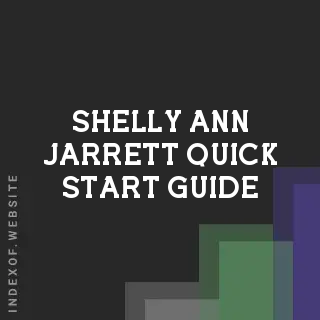 Shelly-Ann Jarrett Quick Start Guide | Indexof