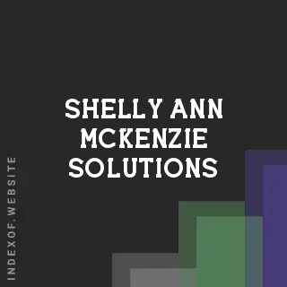 Shelly-Ann McKenzie Solutions | Indexof