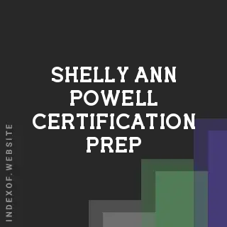 Shelly-Ann Powell Certification Prep | Indexof
