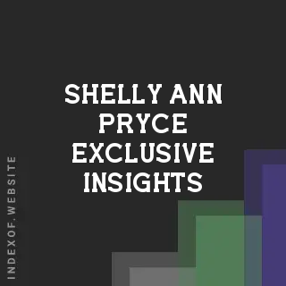 Shelly-Ann Pryce Exclusive Insights | Indexof