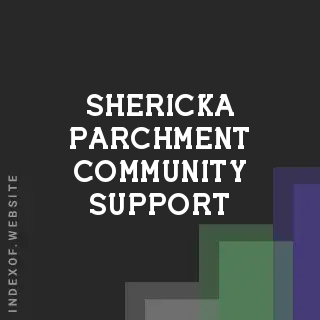 Shericka Parchment Community Support | Indexof