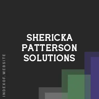 Shericka Patterson Solutions | Indexof