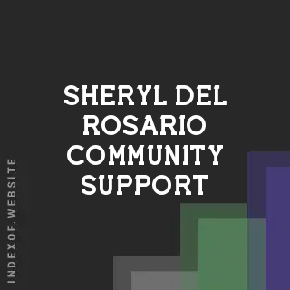 Sheryl Del Rosario Community Support | Indexof