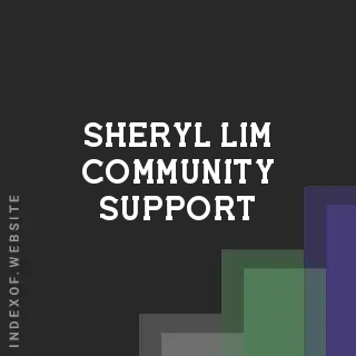 Sheryl Lim Community Support | Indexof