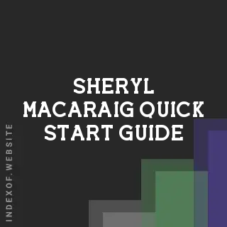 Sheryl Macaraig Quick Start Guide | Indexof