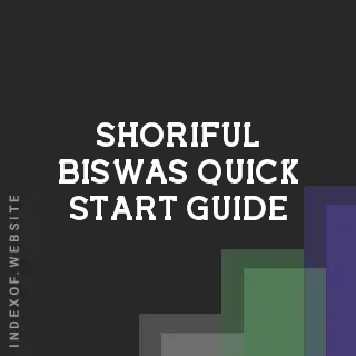 Shoriful Biswas Quick Start Guide | Indexof