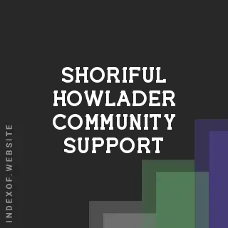 Shoriful Howlader Community Support | Indexof